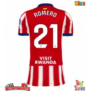 Atletico Madrid Cristian Romero #21 Replica Home Stadium Shirt for Women 2026-27 Short Sleeve